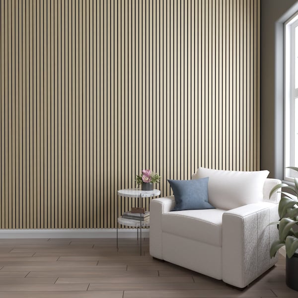 Ekena Millwork AcoustixPro Noise Cancelling Traditional Medium Slat Wall Panel - SWA1000X0500TRAW