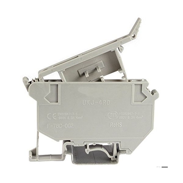 Terminales de fusible Upun Type UKJ-4RD para fusibles de 5x20 mm, 60 paquetes - ASIUK5HESI