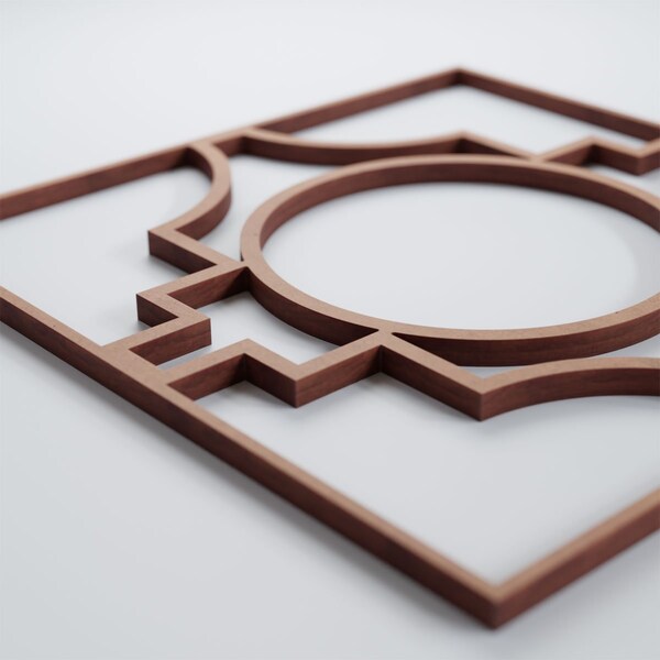 Ekena Millwork Small Gypsum Decorative Fretwork Wood Wall Panels, Wood (Paint Grade), 11 3/8"W x 11 3/8"H x 3/8"T - WALW12X12X0375GYPMF