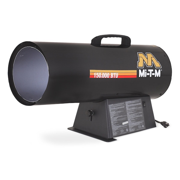 Mi-T-M Propane Forced Air, portable heater, Liquid Propane, Electronic, One-Touch, 9" Wx 25.1" L - MH-0150-NM10