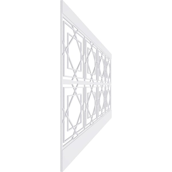Ekena Millwork 44"H x 94 1/2"W Lakewood PVC Wainscot Paneling Kit - WPK44X94LWD