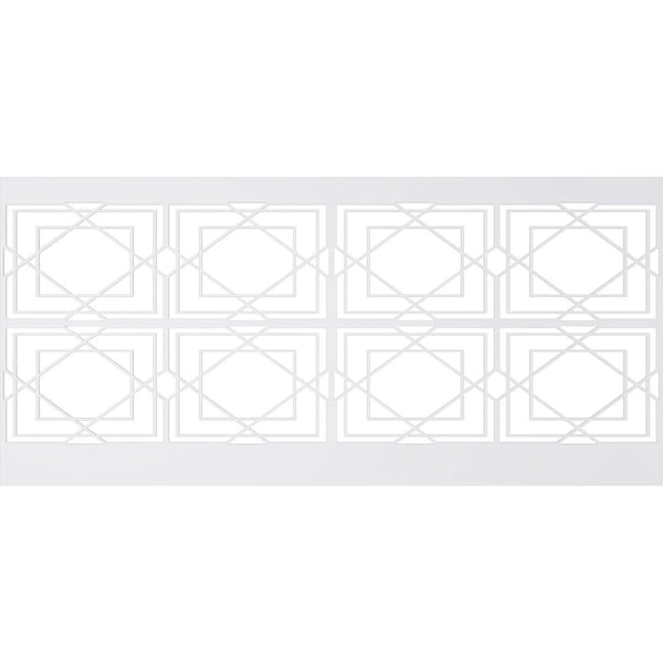 Ekena Millwork 44"H x 94 1/2"W Lakewood PVC Wainscot Paneling Kit - WPK44X94LWD