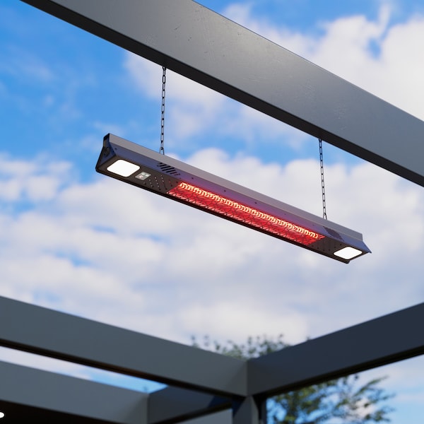 Deko Living 1500W Wall Mounted Infrared Heater with Carbon Fiber Tube - COH40001