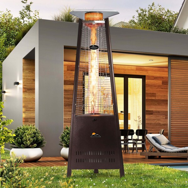 Paragon Outdoor Outdoor Boost Flame Tower Heater, 72.5 in, 42,000 BTU - OH-M642B