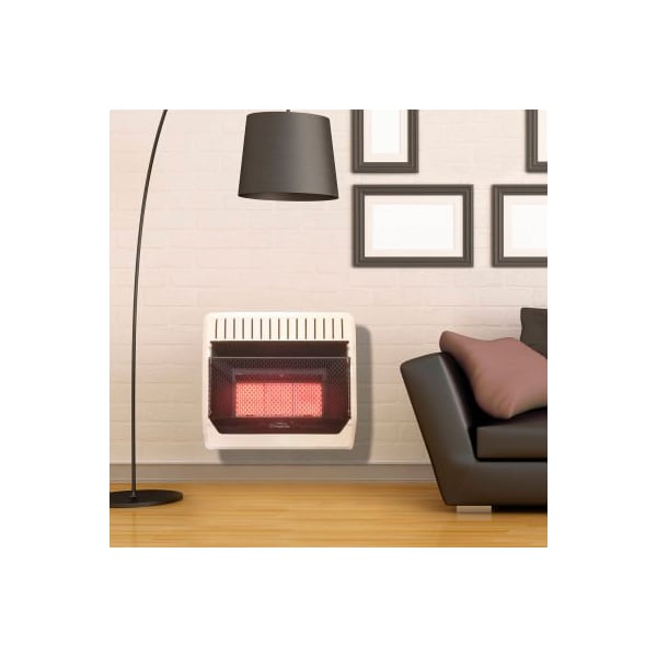 Bluegrass Living ProCom Heating Natural Gas Vent Free Infrared Gas Space Heater, 30000 BTU, T-Stat Control - MN3PTG