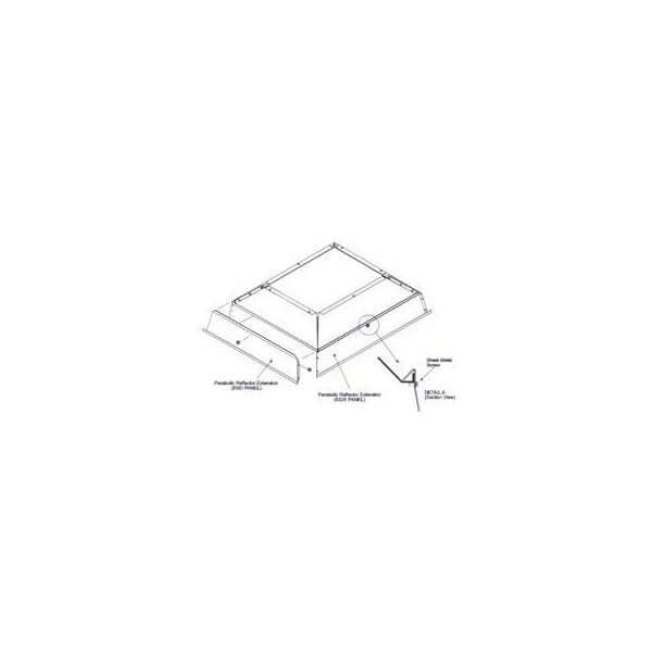 Sunstar Heating Products SunStar Parabolic Reflector Extension For 30,000 To 40,000 BTU Ceramic Heaters - 43822010