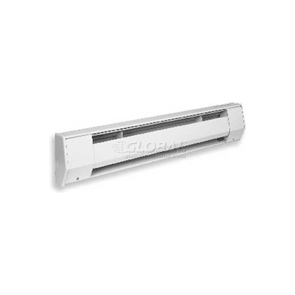 King Electric King Electric Baseboard Heater, 500W, 240V, 27inL, White - 2K2405BW