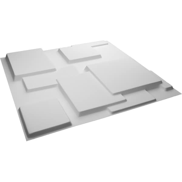 Ekena Millwork 19 5/8in. W x 19 5/8in. H Gomez EnduraWall Decorative 3D Wall Panel Covers Total 53.49 Sq. Ft., 20PK - WP20X20GOWH-CASE-20
