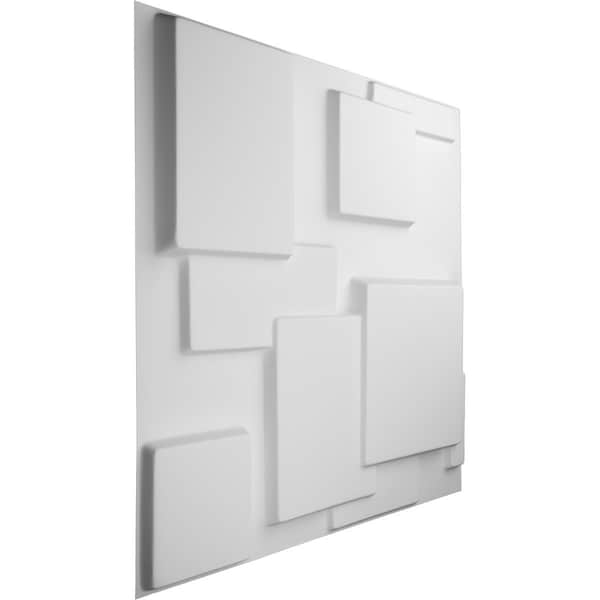 Ekena Millwork 19 5/8in. W x 19 5/8in. H Gomez EnduraWall Decorative 3D Wall Panel Covers Total 53.49 Sq. Ft., 20PK - WP20X20GOWH-CASE-20