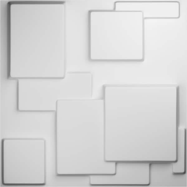Ekena Millwork 19 5/8in. W x 19 5/8in. H Gomez EnduraWall Decorative 3D Wall Panel Covers Total 53.49 Sq. Ft., 20PK - WP20X20GOWH-CASE-20