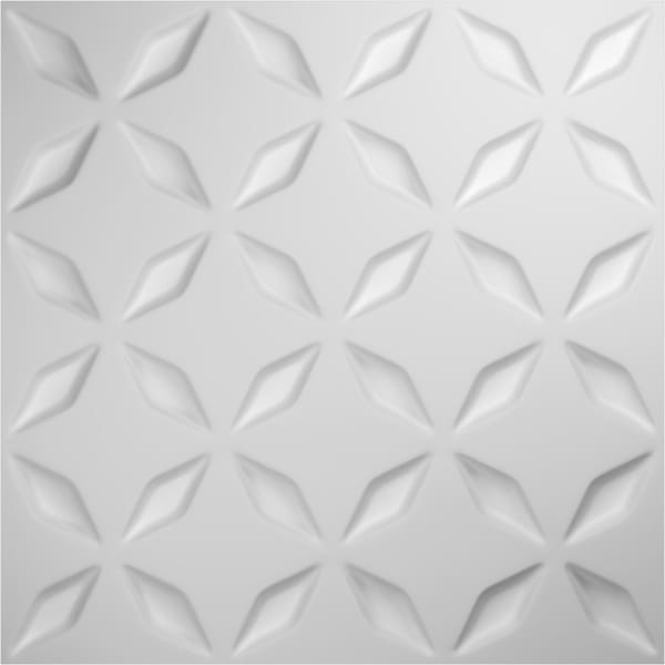 Ekena Millwork 19 5/8in. W x 19 5/8in. H Delfina EnduraWall Decor 3D Wall Panel Covers, Total 32.1 Sq. Ft., 12PK - WP20X20DLWH-CASE-12