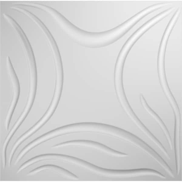 Ekena Millwork Savannah EnduraWall Decorative 3D Wall Panel, White, 19 5/8"W x 19 5/8"H - WP20X20SVWH