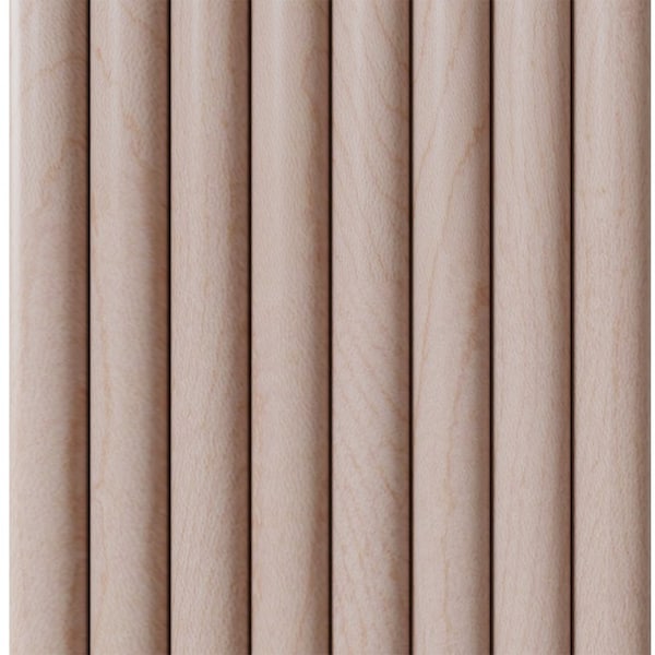 Designs Of Distinction 1-1/2" Single Bead Tambour - Hard Maple (12"W x 96"L) - 011296106HM1