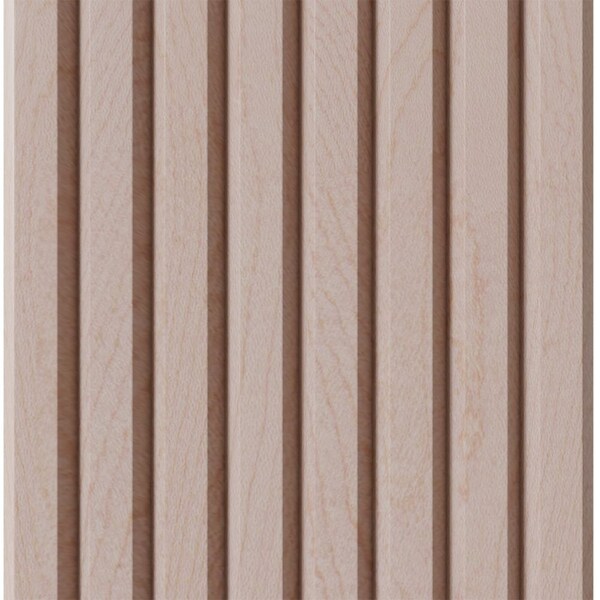 Designs Of Distinction 1-1/2" Tall Bevel Slat Tambour - Hard Maple (12"W x 96"L) - 011296207HM1