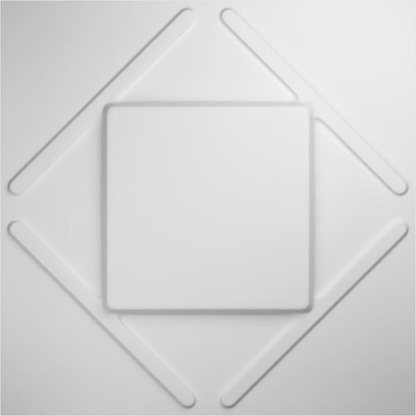 Ekena Millwork 19 5/8in. W x 19 5/8in. H Aubrey EnduraWall Decor 3D Wall Panel Covers, Total 32.1 Sq. Ft., 12PK - WP20X20AEWH-CASE-12