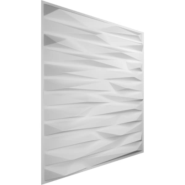 Ekena Millwork 19 5/8in. W x 19 5/8in. H Enterprise EnduraWall Decorative 3D Wall Panel, White, 20PK - WP20X20ENWH-CASE-20