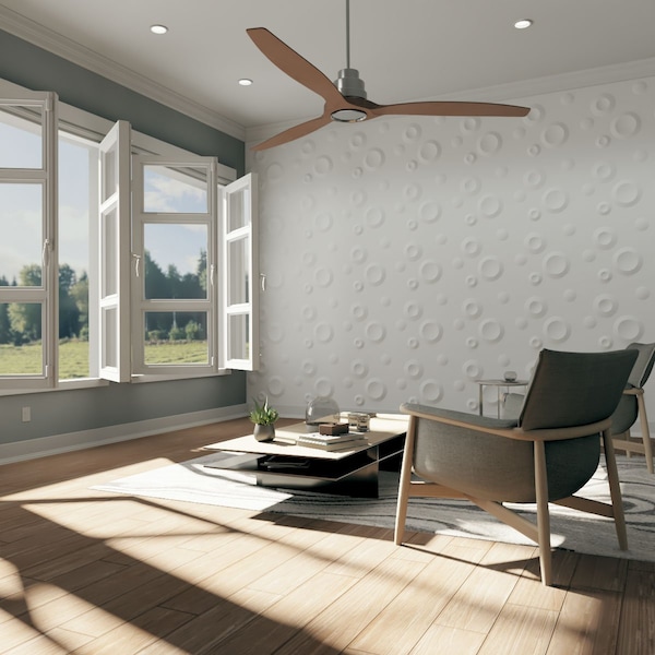 Ekena Millwork 19 5/8in. W x 19 5/8in. H Cole EnduraWall Decorative 3D Wall Panel Covers, Total 26.75 Sq. Ft., 10PK - WP20X20COWH-CASE-10