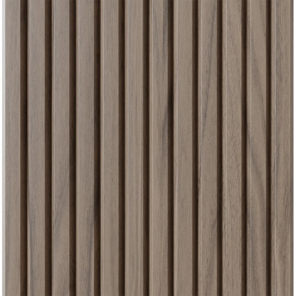 Designs Of Distinction 1" Tall Bevel Slat Tambour - Walnut (12"W x 48"L) - 011248204WL1