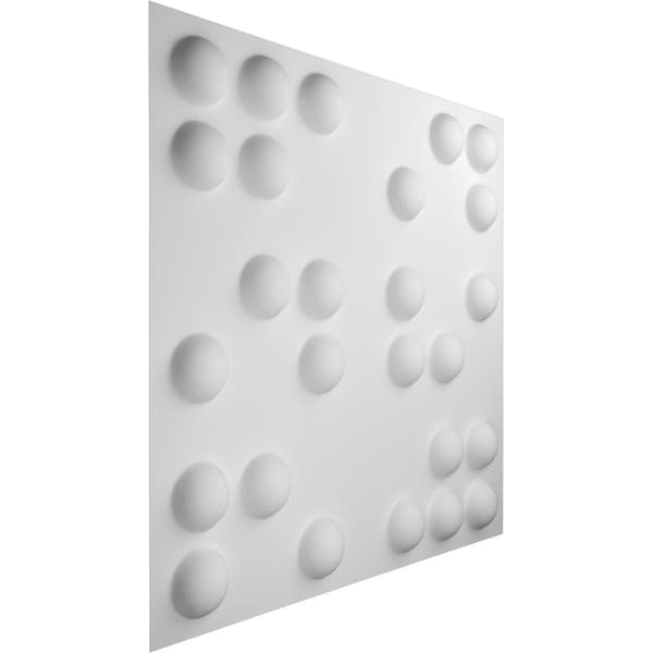 Ekena Millwork 19 5/8in. W x 19 5/8in. H Emery EnduraWall Decor 3D Wall Panel Covers, Total 26.75 Sq. Ft., 10PK - WP20X20EMWH-CASE-10