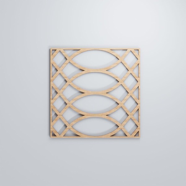 Ekena Millwork Medium Montrose Decorative Fretwork Wood Wall Panels, Alder, 15 3/8"W x 15 3/8"H x 3/8"T - WALW16X16X0375MNTAL
