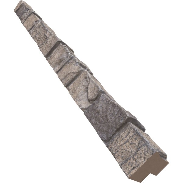 Ekena Millwork Universal Outside Corner for StoneWall Faux Stone Siding Panels - PNUOC03X48CR