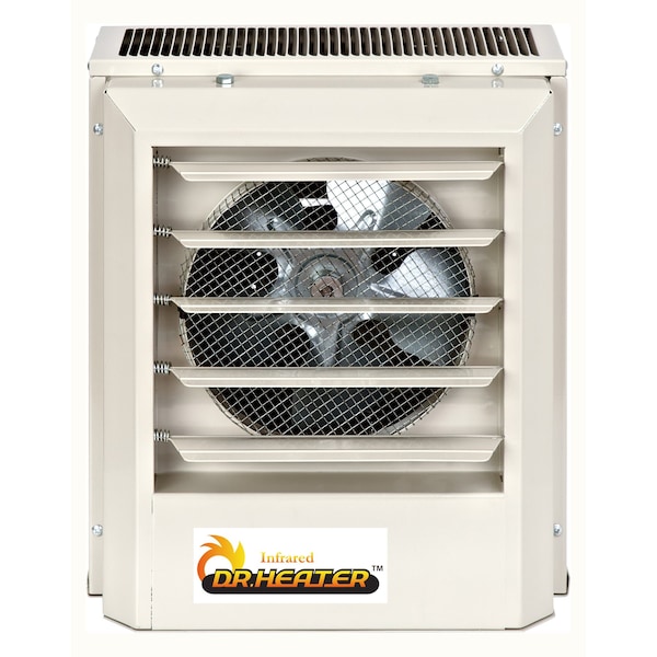 Dr Infrared Heater Fan Forced Electric Unit Heater, 208V, 3kW, 10 in W - DR-P130