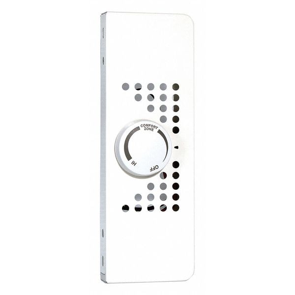 Cadet Electric Baseboard Heater Thermostat, 2 Poles, White, Powder Coated White Paint, 120/208/240V - EBKNW