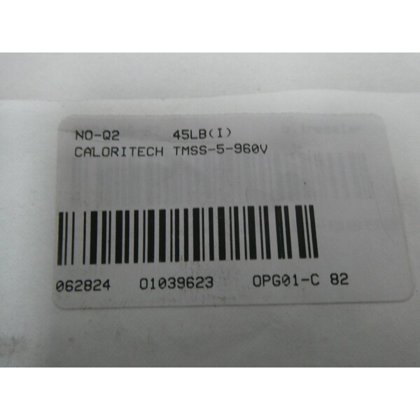Caloritech 40IN 60KW 575V-AC IMMERSION HEATER - TMSS-5-960V