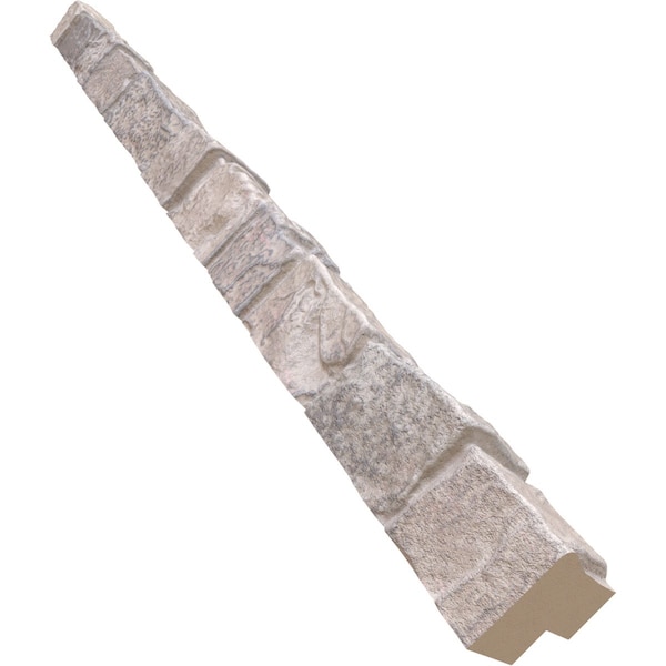Ekena Millwork Universal Outside Corner for StoneWall Faux Stone Siding Panels - PNUOC03X48PO