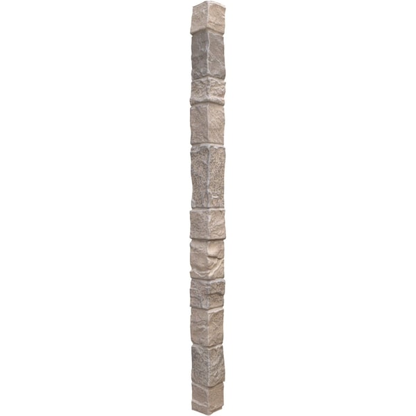 Ekena Millwork Universal Outside Corner for StoneWall Faux Stone Siding Panels - PNUOC03X48PO