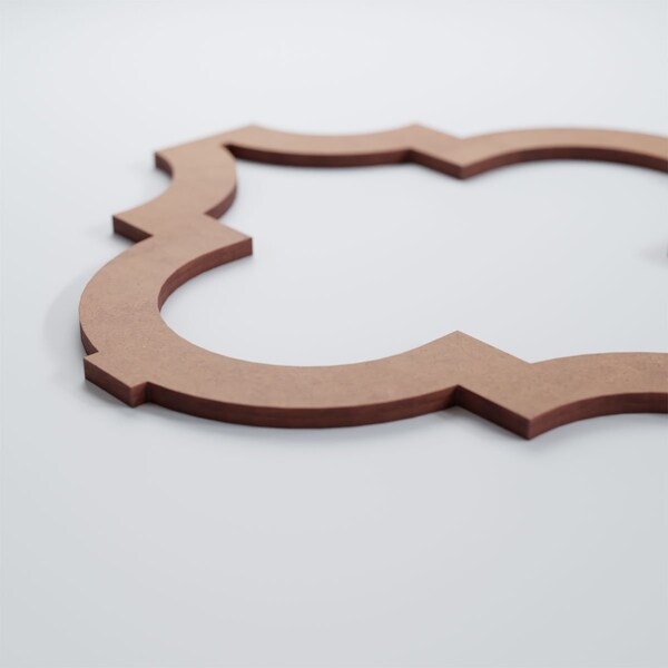 Ekena Millwork Medium Marrakesh Decorative Fretwork Wood Wall Panels, Wood, 15 3/8"W x 15 3/8"H x 3/8"T - WALW16X16X0375MRKMF