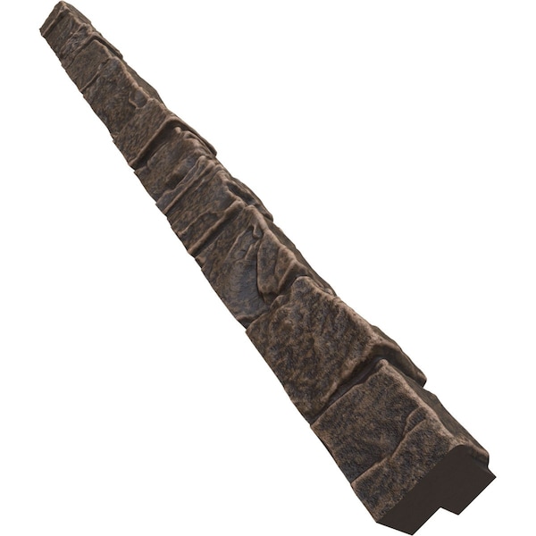 Ekena Millwork Universal Outside Corner for StoneWall Faux Stone Siding Panels - PNUOC03X48AC