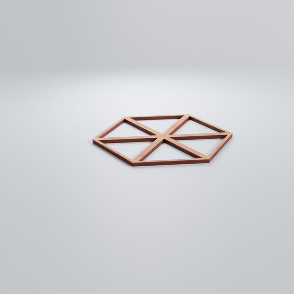 Ekena Millwork Small Pendleton Decorative Fretwork Wood Wall Panels, Cherry, 11 3/8"W x 13 1/8"H x 3/8"T - WALW12X12X0375PENCH