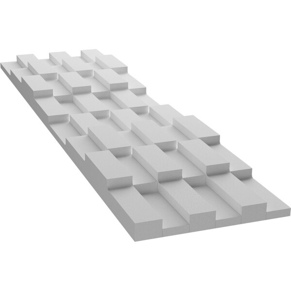 Ekena Millwork 6inW x 24inH x 1inT  EdgeCraft Seine Style Seamless Wall Tile, 12PK - WPPVC06X24ESE12