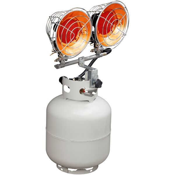 Avenger Infra-Red Tank Top Propane Heater - Dual Burner, 30,000 Btu - Model# - FBDTP30
