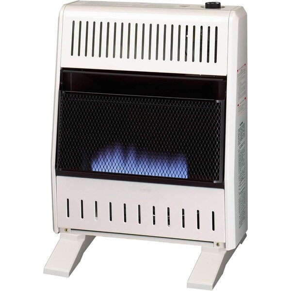 Procom Heating Natural Gas Ventless Blue Flame Heater with Base Feet, 20,000 BTU, T-Stat Control - MN200TBA-B