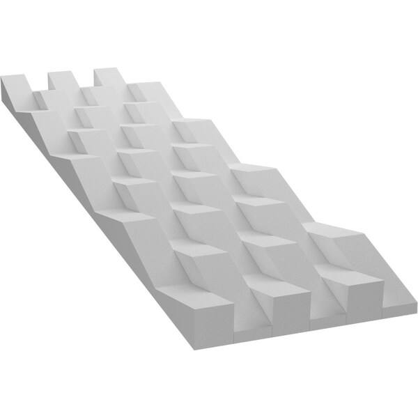 Ekena Millwork 6inW x 24inH x 1inT  EdgeCraft Thames Style Seamless Wall Tile, 12PK - WPPVC06X24ETH12