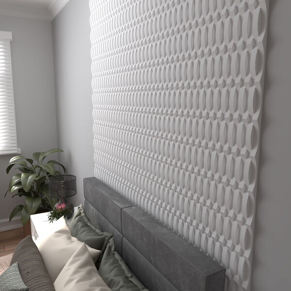 Ekena Millwork 6inW x 24inH x 1inT  EdgeCraft Jordan Style Seamless Wall Tile, 8PK - WPPVC06X24EJO8