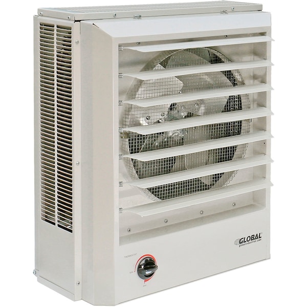 Global Industrial Electric Unit Heater, 1 or 3 Phase, 208/240V, 10kW, 21-7/16 in H, 19 in W - 246133