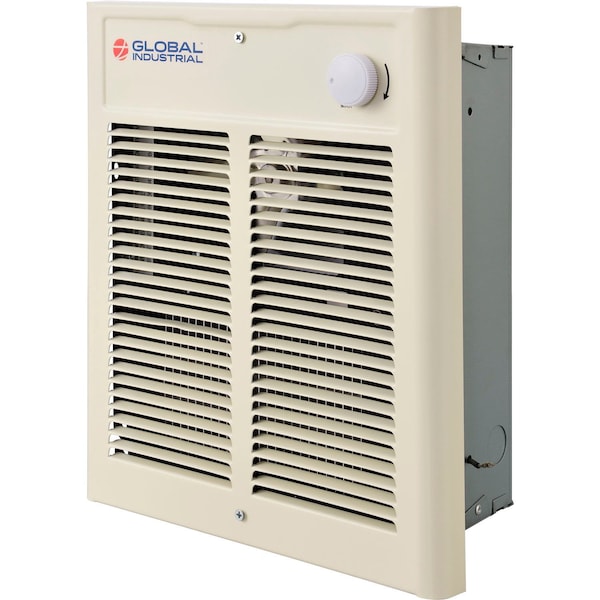 Global Industrial Fan Forced Wall Heater, Shaded Pole Motor, 1500/2000W, 208/240V - 246745