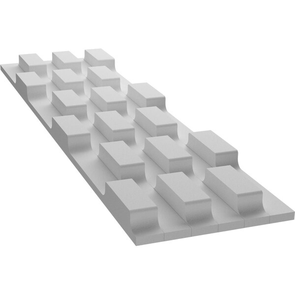 Ekena Millwork 6inW x 24inH x 1inT  EdgeCraft Chesapeake Style Seamless Wall Tile, 8PK - WPPVC06X24ECH8