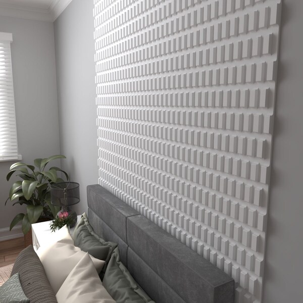 Ekena Millwork 6inW x 24inH x 1inT  EdgeCraft Chesapeake Style Seamless Wall Tile, 8PK - WPPVC06X24ECH8