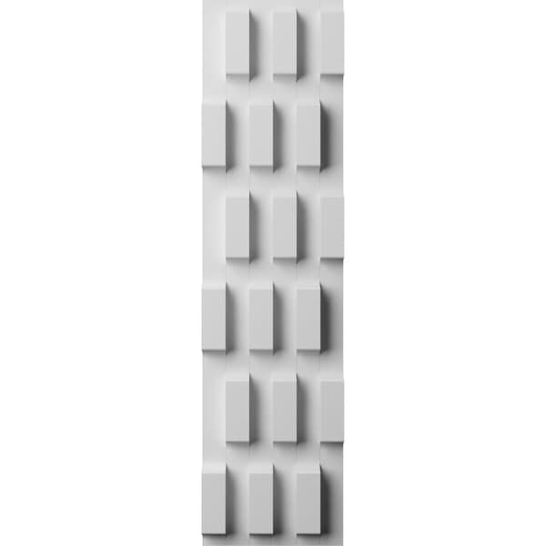 Ekena Millwork 6inW x 24inH x 1inT  EdgeCraft Chesapeake Style Seamless Wall Tile, 8PK - WPPVC06X24ECH8