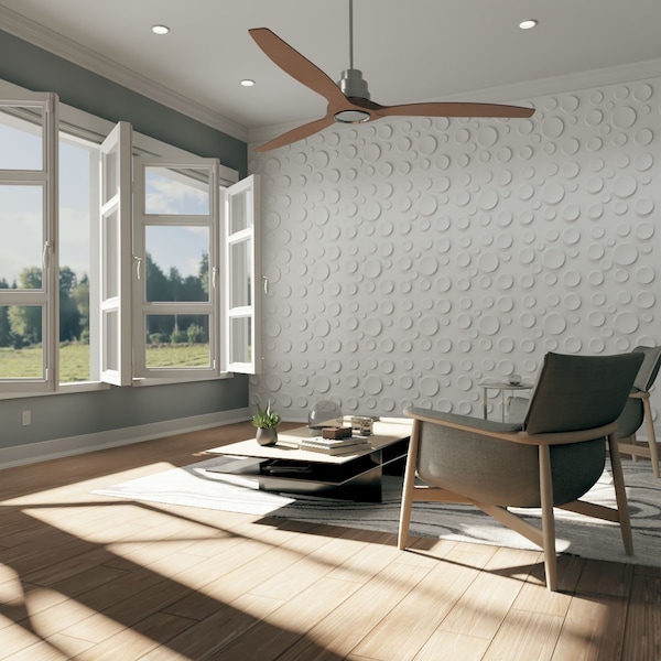 Ekena Millwork 19 5/8in. W x 19 5/8in. H Cosmo EnduraWall Decor 3D Wall Panel Covers, Total 26.75 Sq. Ft., 10PK - WP20X20CSWH-CASE-10