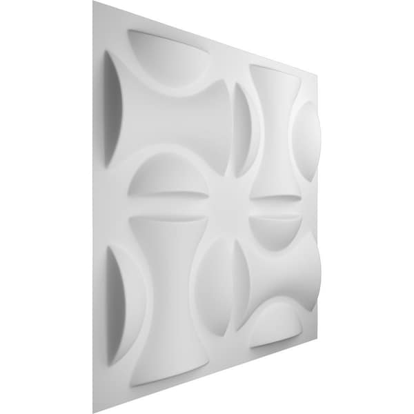 Ekena Millwork 19 5/8in. W x 19 5/8in. H York EnduraWall Decorative 3D Wall Panel Covers Total 133.73 Sq. Ft., 50PK - WP20X20YOWH-CASE-50