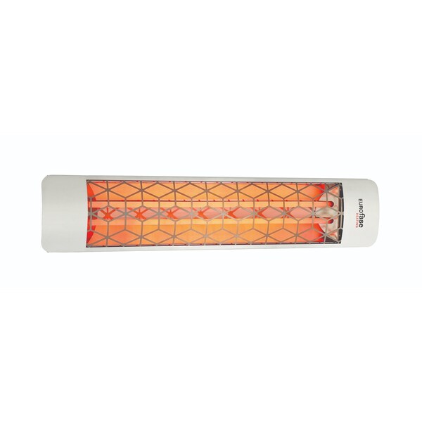 Eurofase SS 39in Dual Element 5000W 240V Heater, Stainless Steel, Stella Decor Plate - EF50240S6