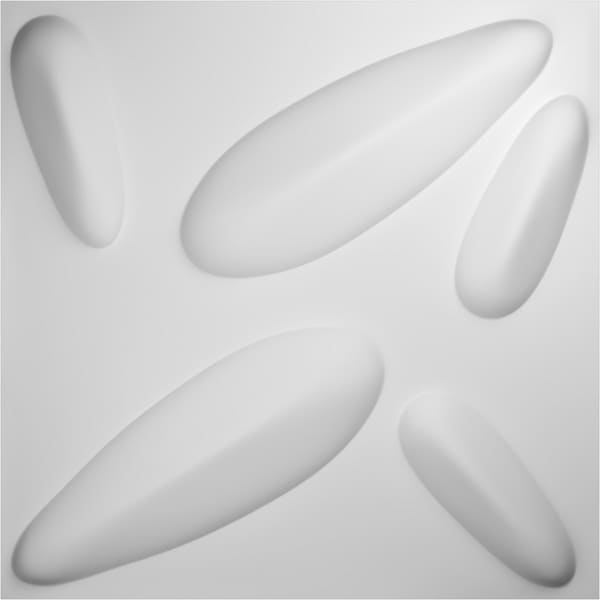 Ekena Millwork 19 5/8in. W x 19 5/8in. H Petal EnduraWall Decorative 3D Wall Panel, White, 10PK - WP20X20PLWH-CASE-10