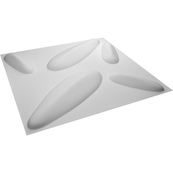 Ekena Millwork 19 5/8in. W x 19 5/8in. H Petal EnduraWall Decorative 3D Wall Panel, White, 10PK - WP20X20PLWH-CASE-10