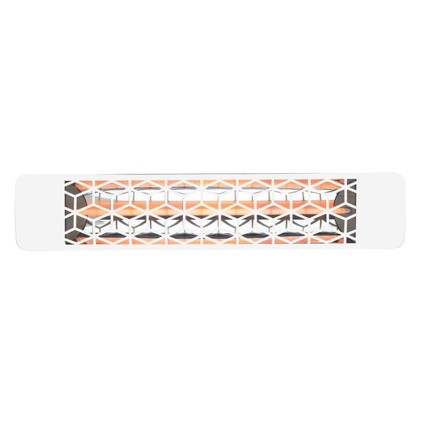 Eurofase 304 SS 39in Single Element 2000W 240V Heater, White, Stella Decor Plate - EF20240W6