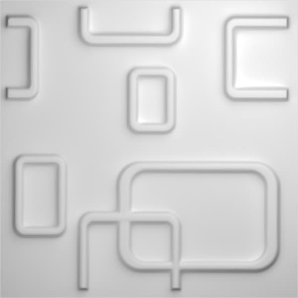 Ekena Millwork 11 7/8in. W x 11 7/8in. H Oslo EnduraWall Decorative 3D Wall Panel Covers, Total 9.79 Sq. Ft., 10PK - WP12X12OSWH-CASE-10